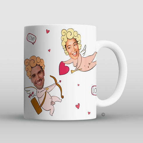 Personalised Couples Cupid Mug